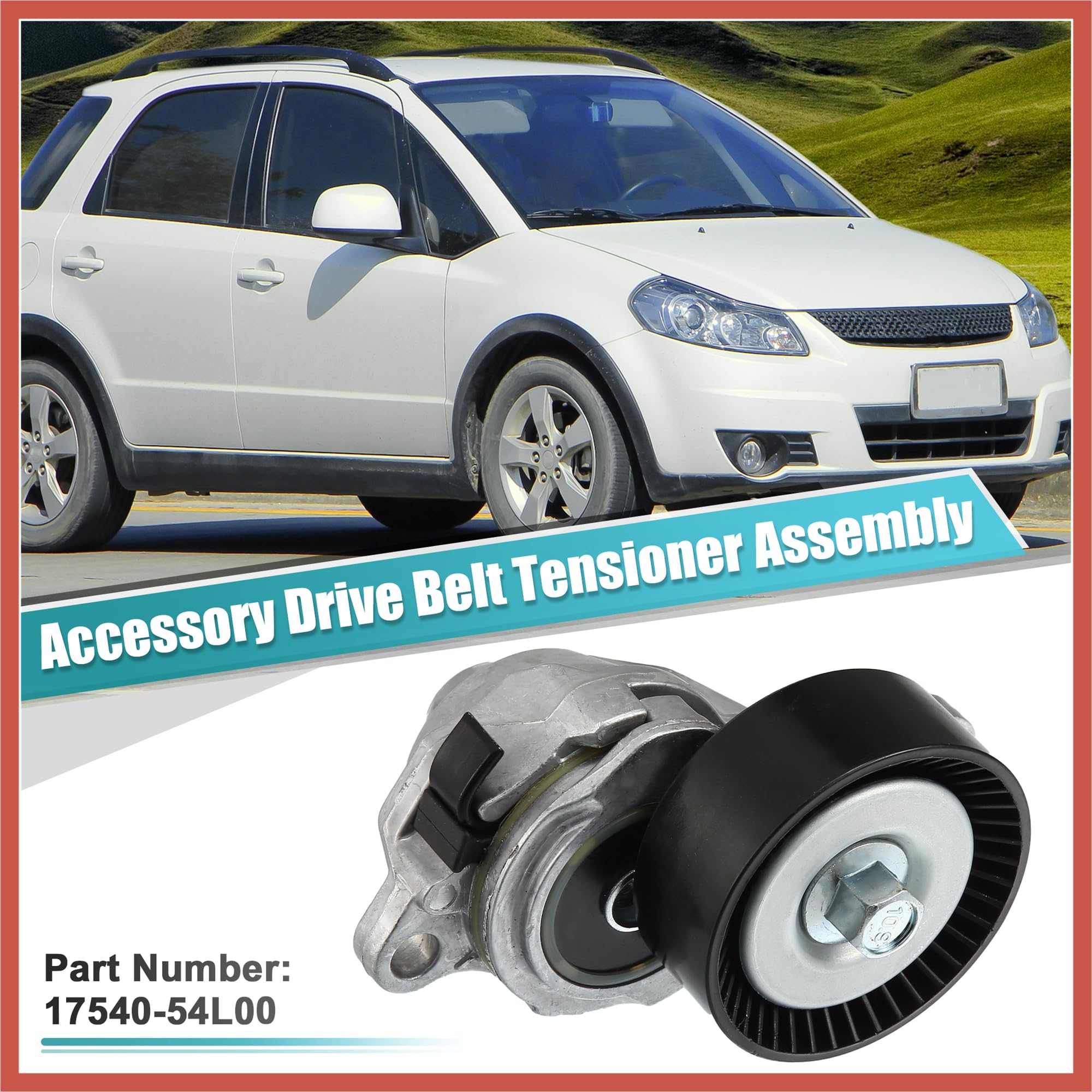 ACROPIX Automatic Belt Tensioner Pulley Assembly 17540-54L00 for